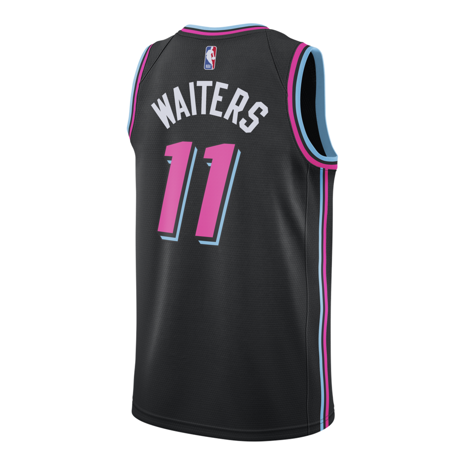 Dion Waiters Nike Miami Heat Vice Nights Swingman Jersey  Black