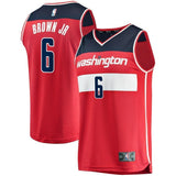 Men's Fanatics Branded Troy Brown Jr. Red Washington Wizards Fast Break Replica Jersey – Icon Edition  Red