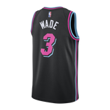 Dwyane Wade Nike Miami Heat Vice Nights Swingman Jersey  Black