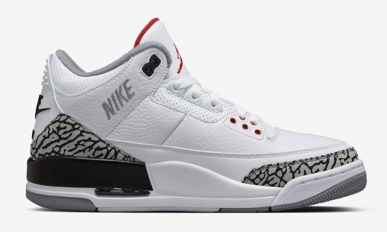 Nike Air Jordan 3 Retro Katrina White Cement Back Red Men Shoes Sale