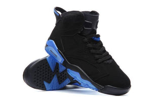 Nike Air Jordan 6 Retro Black Blue Men Shoes Sale