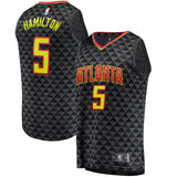 Daniel Hamilton Atlanta Hawks Jersey  Icon Edition  Black