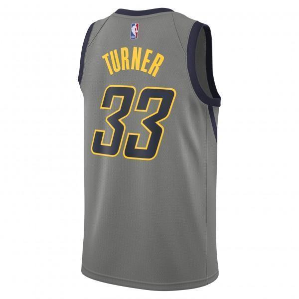 Myles Turner Indiana Pacers  City Edition Authentic Jersey  Grey