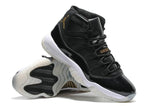 Nike Air Jordan Men 11 Black White Gold Basketball Men