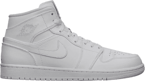 Nike Air Jordan 1 Mid White Shoes Basketball Men