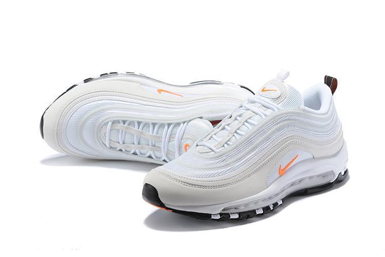 Nike Air Max 97 White Orange Shoes Sale Men Size US 7, 8, 8.5, 9, 10, 11