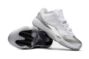 Nike Air Jordan 11 Retro Low White Metallic Silver Basketball Men