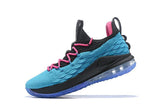 Nike Lebron XV 15 Low EP Black Light Blue Red Men Shoes Sale Size US7,8,8.5,9,10,11,12