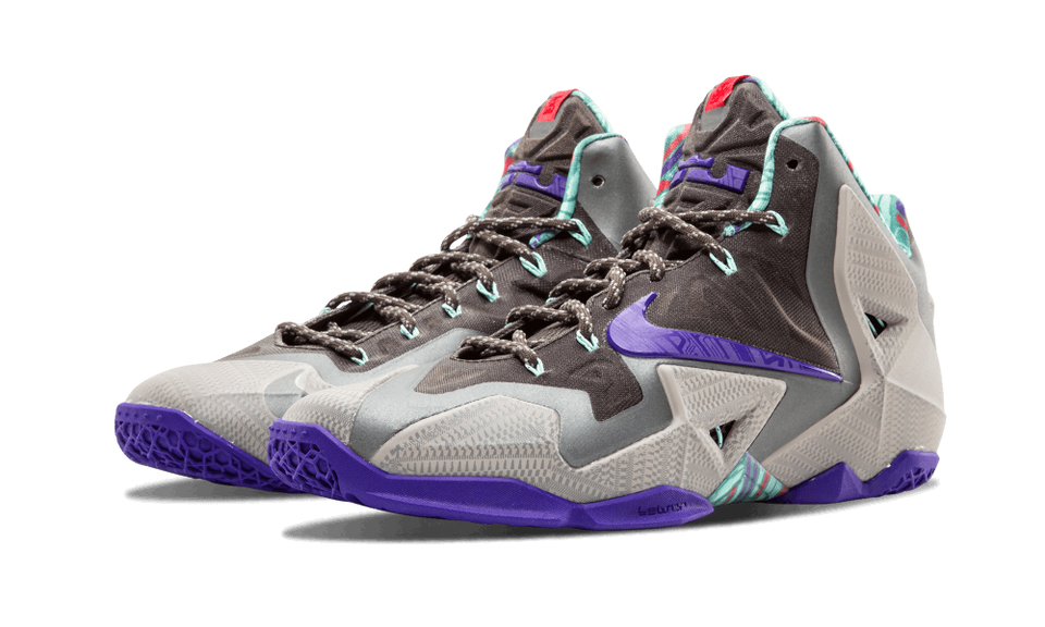Nike Lebron 11 Mn Gry/elctr Prpl-mrcry Gry-nw