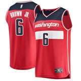 Men's Fanatics Branded Troy Brown Red Washington Wizards  NBA Draft First Round Pick Fast Break Replica Jersey – Icon Edition  Red