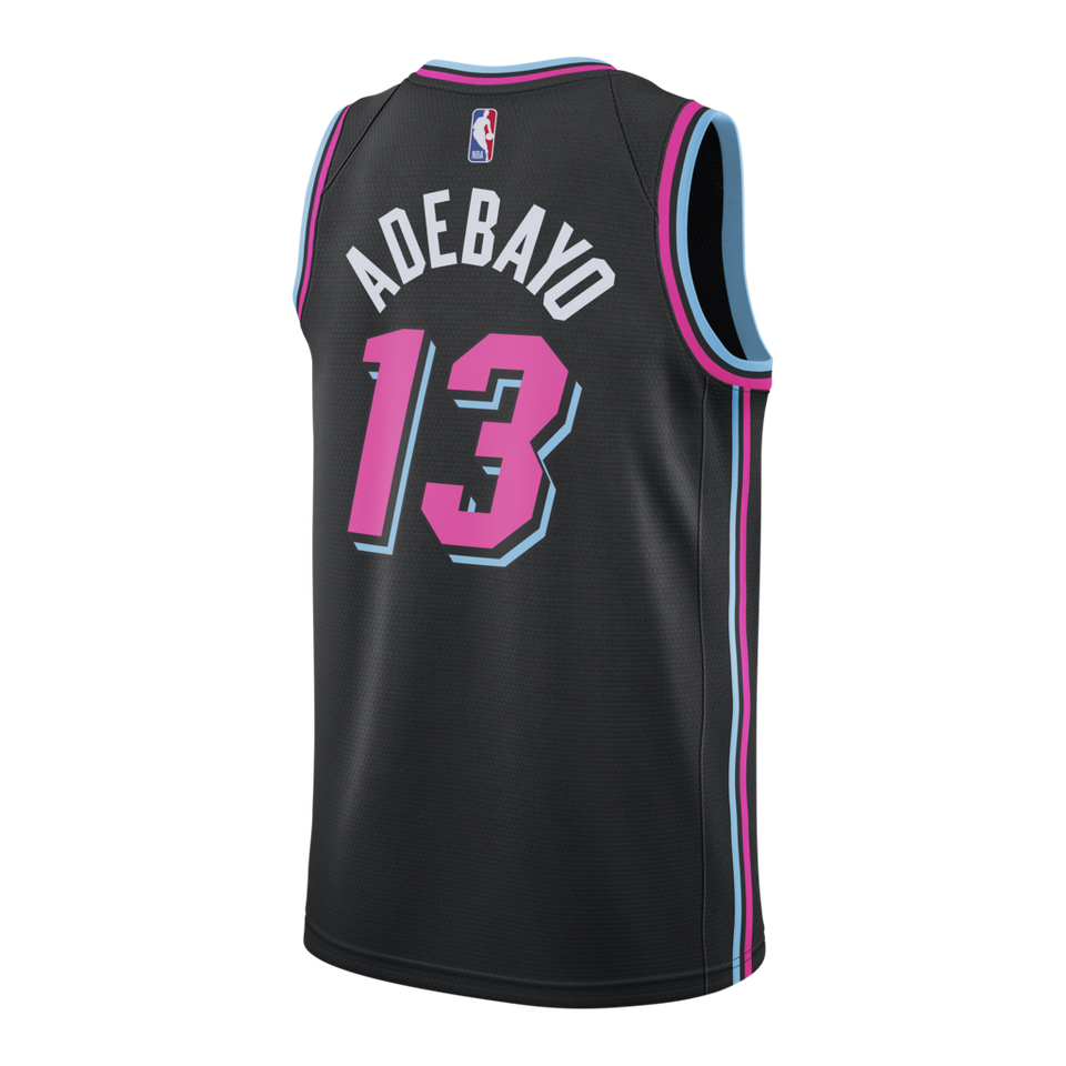 Bam Adebayo Nike Miami Heat Vice Nights Swingman Jersey  Black