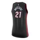 Hassan Whiteside Nike Miami Heat Ladies Icon Black Swingman Jersey  Black