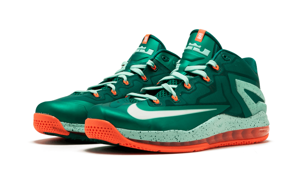 Nike Max Lebron Xi Low Mystc Grn/white-mdm Mnt-hypr C