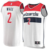 Men's Fanatics Branded John Wall White Washington Wizards Fast Break Replica Jersey  Association Edition  White
