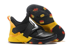 Nike Lebron Soldier XII 12 SFG EP Black Yellow Men Shoes Sale Size US7,8,8.5,9,10,11,12