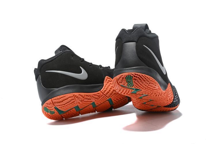 Nike Kyrie 4 Black Orange Men Basketball Shoes Sale Size US 7,8,8.5,9.5,10,11,12