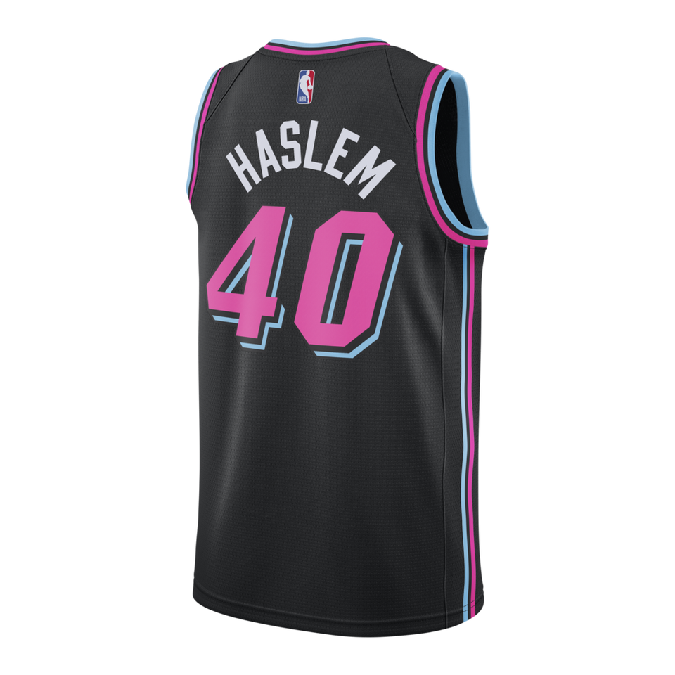 Udonis Haslem Nike Miami Heat Vice Nights Swingman Jersey  Black