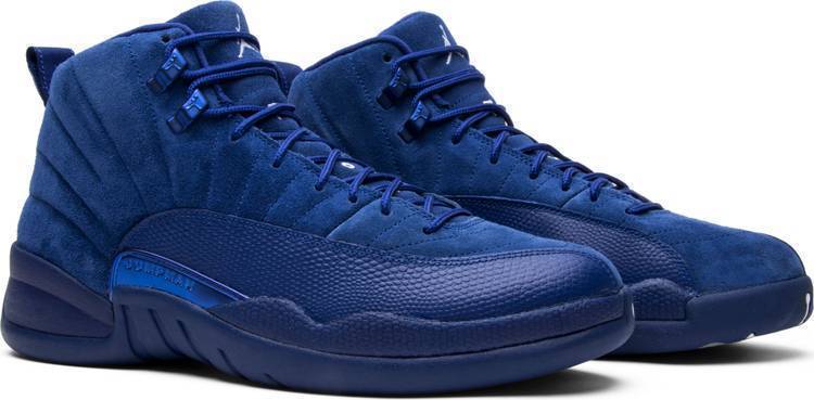 Nike Air Air Jordan 12 Retro 'Deep Royal' Navy Blue Shoes Basketball Men Sale