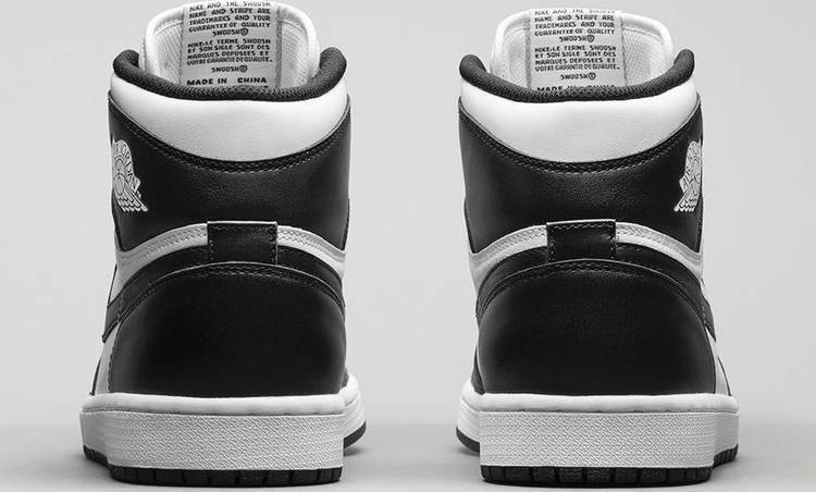 Nike Air Jordan 1 High Black White Shoes Basketball Men