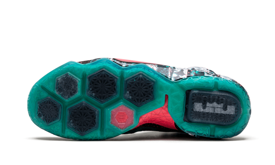 Nike Lebron 12 Xmas Emrld Green/hypr Pnch-dk Emrld