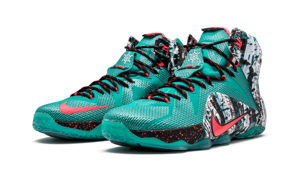 Nike Lebron 12 Xmas Emrld Green/hypr Pnch-dk Emrld