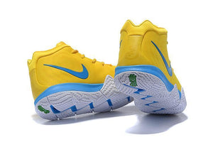 Nike Kyrie 4 Yellow Blue Men Basketball Shoes Sale Size US 7,8,8.5,9.5,10,11,12