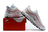 Nike Air Max 97 White Red Shoes Sale Men Size US 7, 8, 8.5, 9, 10, 11