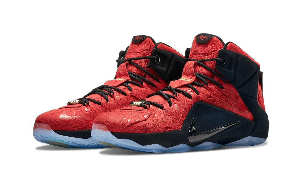 Nike Lebron 12 Ext Unvrsty Rd/unvrsty Rd-blk-mtll