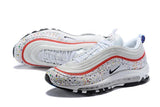 Nike Air Max 97 White Red Shoes Sale Men Size US 7, 8, 8.5, 9, 10, 11