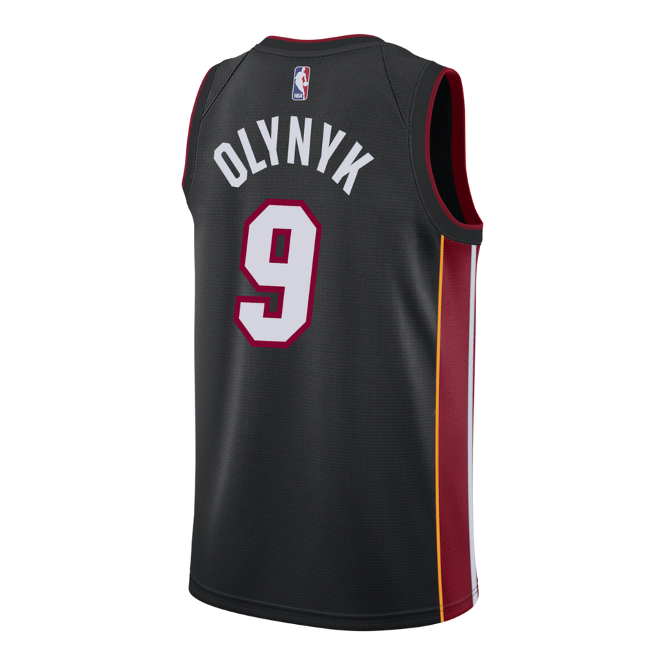 Kelly Olynyk Nike Miami Heat Icon Black Swingman Jersey  Black