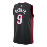 Kelly Olynyk Nike Miami Heat Icon Black Swingman Jersey  Black