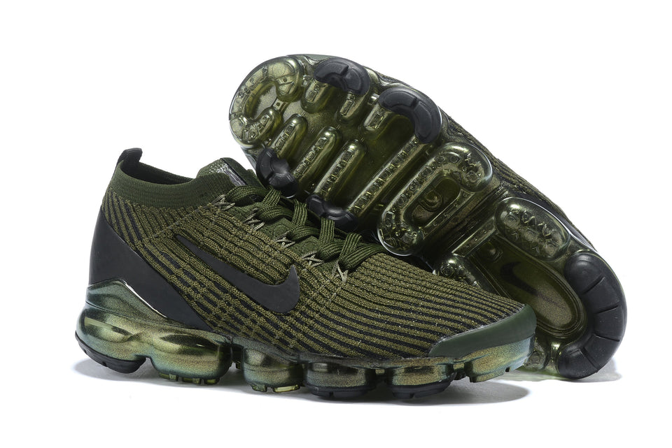 Nike Air Vapormax Flyknit 3 Olive Black Shoes Sneakers Men Sale Size US 7, 8, 8.5, 9, 10, 11