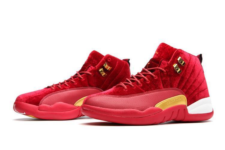 Nike Air Jordan 12 Retro Red Velvet Shoes Basketball Men Sale