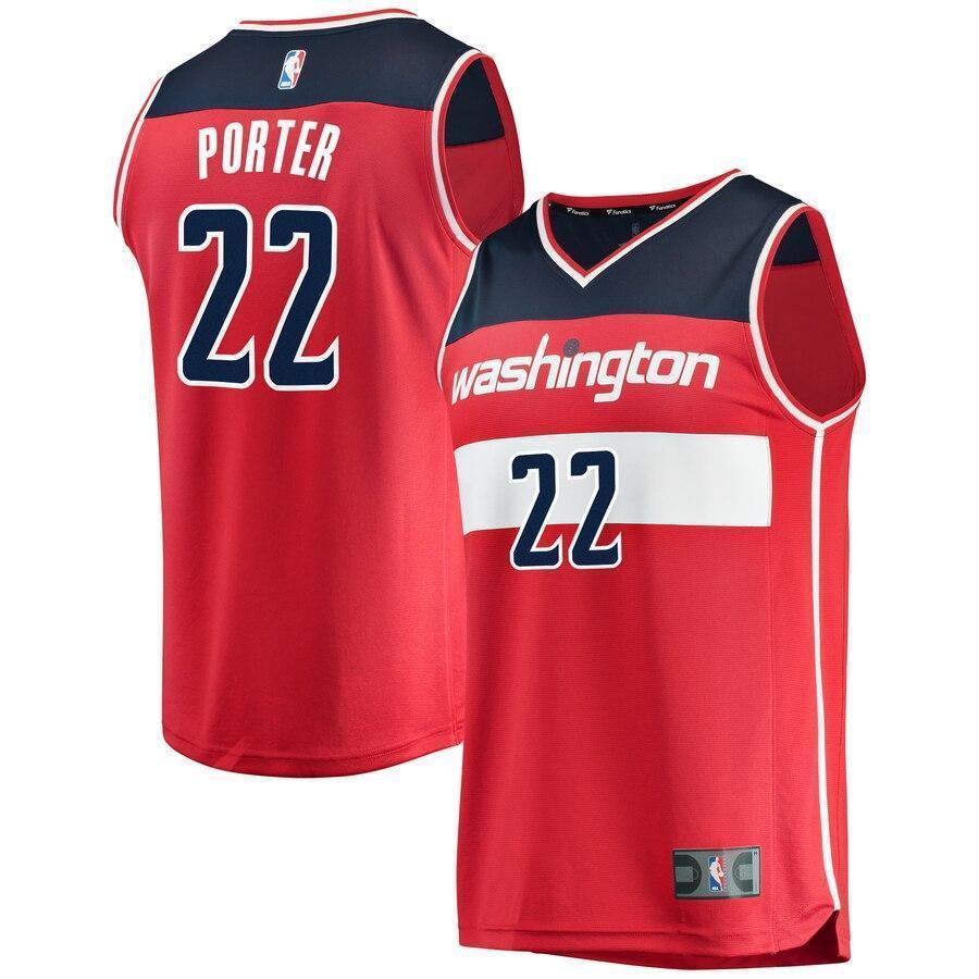 Men's Fanatics Branded Otto Porter Red Washington Wizards Fast Break Replica Team Color Player Jersey  Icon Edition  Red
