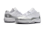 Nike Air Jordan 11 Retro Low White Metallic Silver Basketball Men