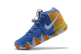 Nike Kyrie 4 Blue Yellow White Men Basketball Shoes Sale Size US 7,8,8.5,9.5,10,11,12