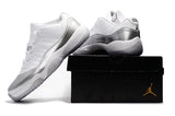 Nike Air Jordan 11 Retro Low White Metallic Silver Basketball Men