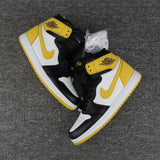 Nike Air Jordan 1 High Retro OF 6 Ring White Black Yellow Shoes Basketball Men