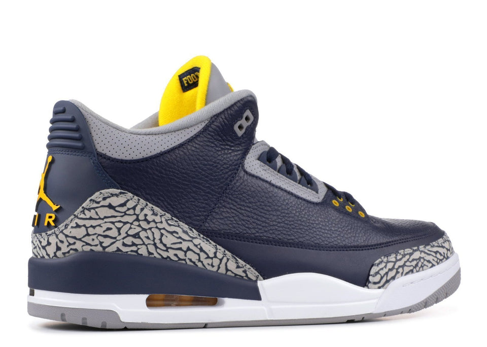 Nike Air Jordan 3 Retro Michigan PE Men Shoes Sale