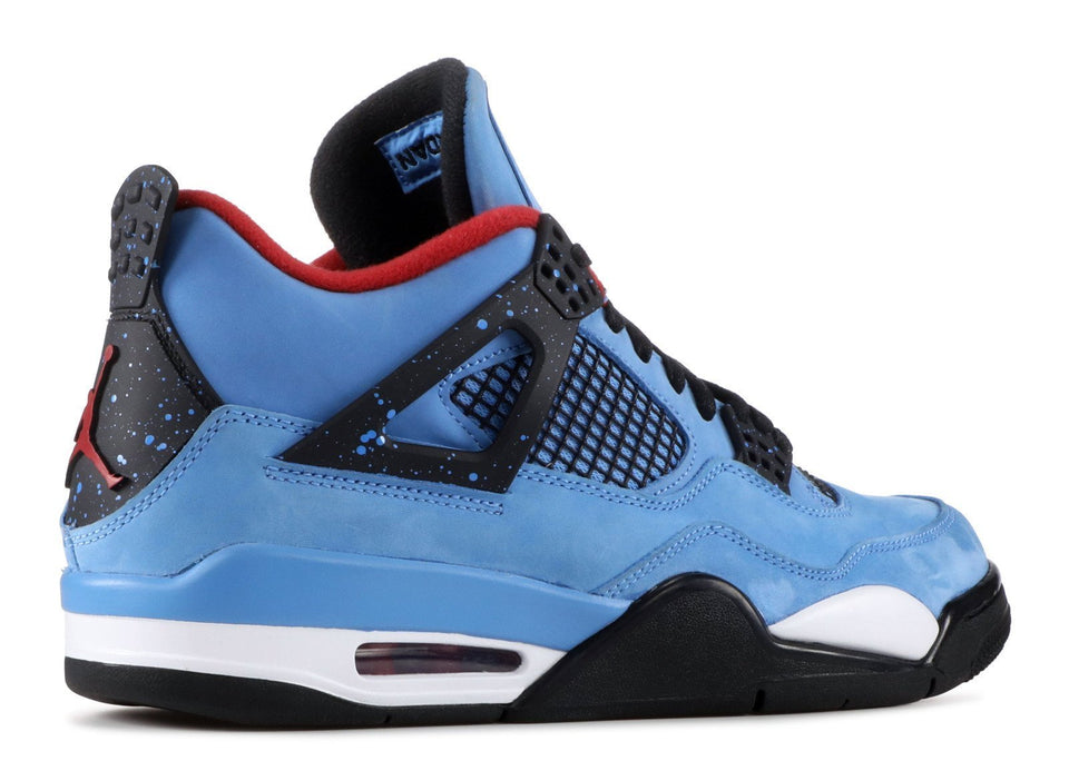 Nike Air Jordan 4 Retro Travis Scott &quot;CACTUS JACK&quot; Houston Oilers Blue Men Shoes Sale