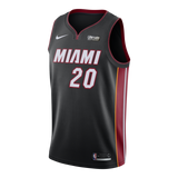 Justise Winslow Nike Miami Heat Icon Black Swingman Jersey  Black