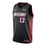 Bam Adebayo Nike Miami Heat Icon Black Swingman Jersey  Black