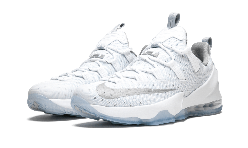 Nike Lebron 13 Low White/mtllc Silver-lt Irn Or