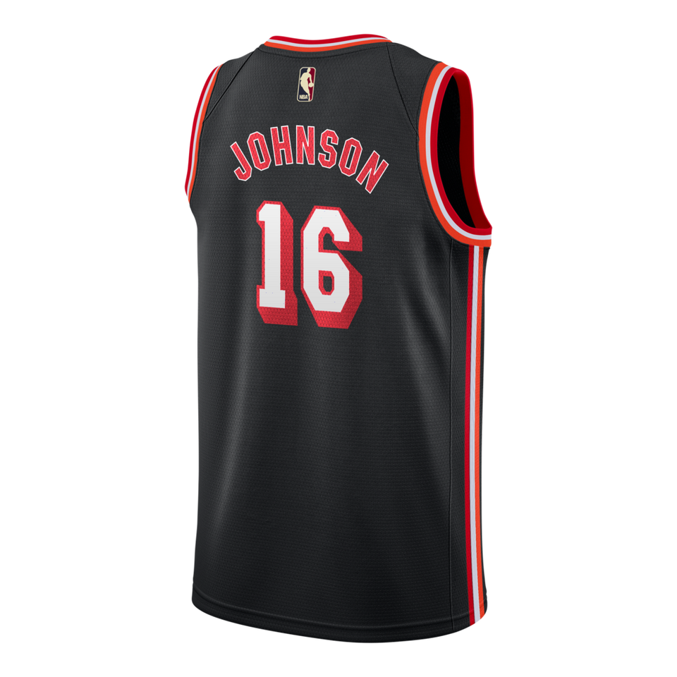 James Johnson Nike Miami Heat Classic Edition Jersey  Black