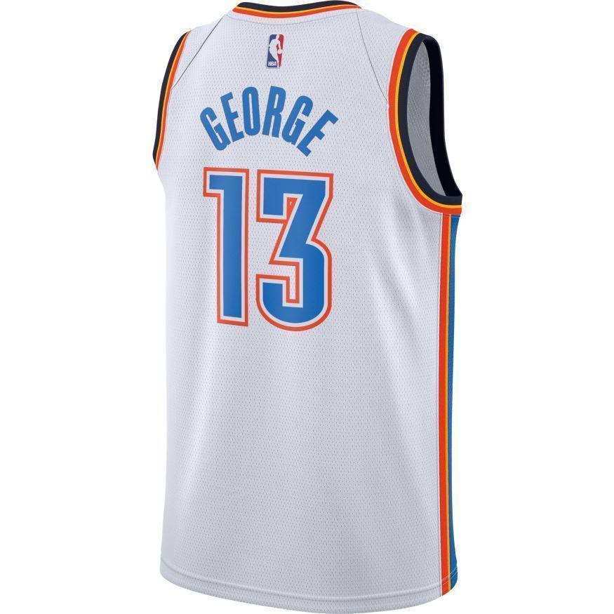 Oklahoma City Thunder Nike George Association Swingman Jersey  White