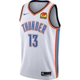 Oklahoma City Thunder Nike George Association Swingman Jersey  White