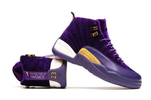 Nike Air Jordan 12 Retro Purple Velvet Shoes Basketball Men Sale