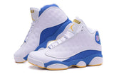 Nike Air Jordan Men 13 Retro White/Blue/Yellow Basketball Men