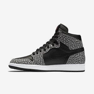 Nike Air Jordan 1 Black Elephant Shoes Basketball Men