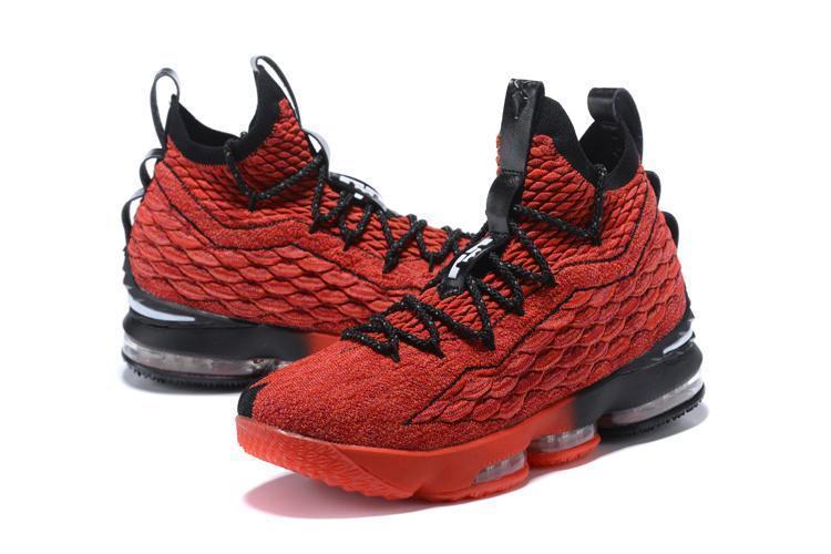 Nike Lebron XV 15 Red Black Men Shoes Sale Size US7,8,8.5,9,10,11,12